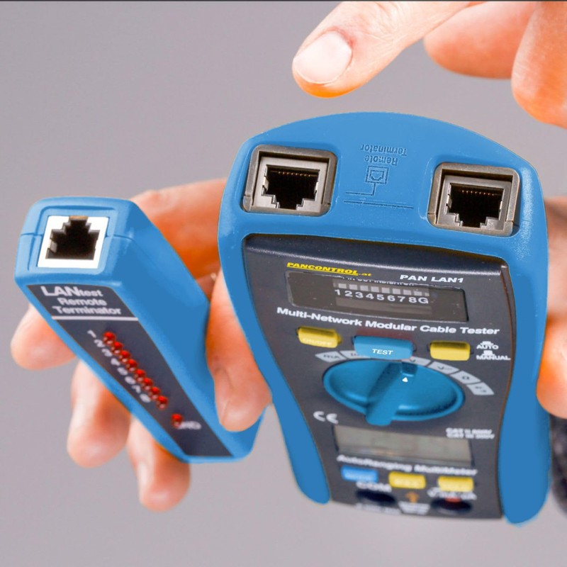 Pancontrol PAN LAN1 LAN-Tester und Digital-Multimeter 300V CAT III mit