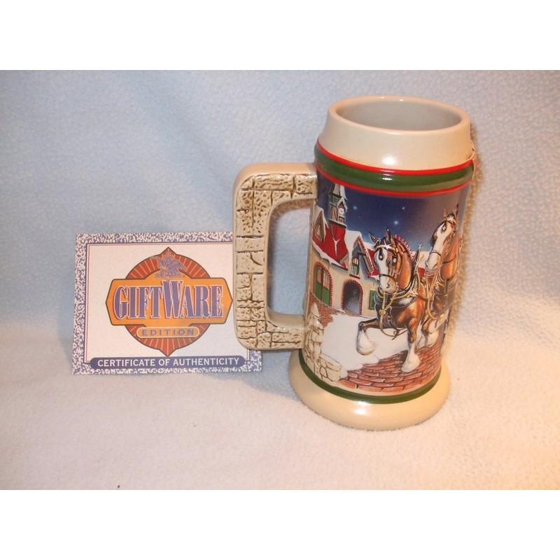 Budweiser 1998 Grants Farm Holiday Stein