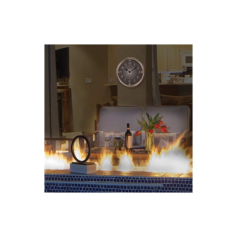 Bulova C4826 Light Time Wall Clock, Champagne