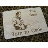 Bruce Springsteen The Boss Born to Cook Gift Wooden Chopping