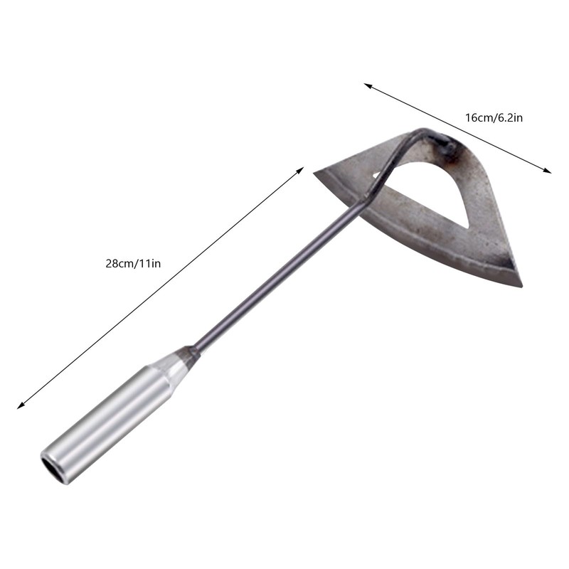 QUINTRA Grass Hoe Shaped Hollow Curved Small Hoe Household Garden