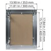 ECOPRO VENT 12" x 16" Inch Aluminum Drywall Access Panel
