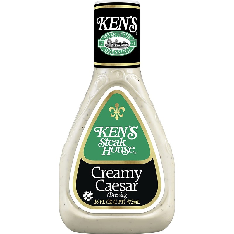 Ken's Steak House, Creamy Caesar Dressing, 16 Fl Oz (Pack