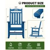 SUUNYN Outdoor Rocking Chair, High Back Porch Rocker Chair, All