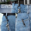 FEGVE Duty Belt Key Holders Titanium Carabiner Keychain Belt Clip