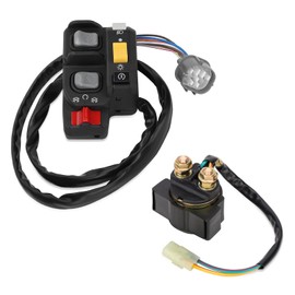 Handlebar & Starter Relay Switch for Honda Rancher 350 ES 2000-2005 Rancher 400 2004-2007 Rubicon 500 Foreman 500 ES 2001-2006 Rincon 650 680 2003-2007 Electric Shift 35200-HN7-003 35020-HN5-A10