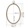 MECCANIXITY Embroidery Hoop Frame 9x6 Inch Oval Imitated Wood Cross-Stitch