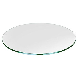 20" Inch Round Glass Table Top - Tempered - 1/2" Inch Thick- Flat Polished