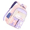 Kids Backpack Soft Comfortable Multi Layer Large Capacity Oxford Fabric
