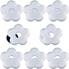 Mbsomnus 8 Stück Tischdecken Beschwerer Draußen Tischdeckenbeschwerer für Draußen Edelstahl Outdoor Tischtuchbeschwerer Extra Schwer Magnetische Pflaumenblüte für Kühlschrank Gardinen Duschvorhang