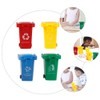 Garbage Bin 4Pcs Miniature Trash Can Bin Classification Toy, Pen