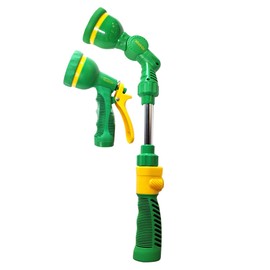 Miracle-Gro Watering Tool Kit – Includes 17 in. 6-Pattern Garden Hose Wand and 9-Pattern Heavy-Duty Spray Nozzle with Adjustable Spray Settings for Watering, Gardening, and Outdoor Use