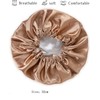 Silk Bonnet, Satin Bonnet with Round Hairbrush Reversible Double Silky