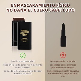 Peine Tinte Pelo, Tinte de Cabello, Peine Coloración Pelo Portátil, Cubrir Canas, Prolonga Intensidad del Color，Retoques Rápidos
