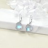 Moonstone Earrings for Women 925 Sterling Silver Tree of Life