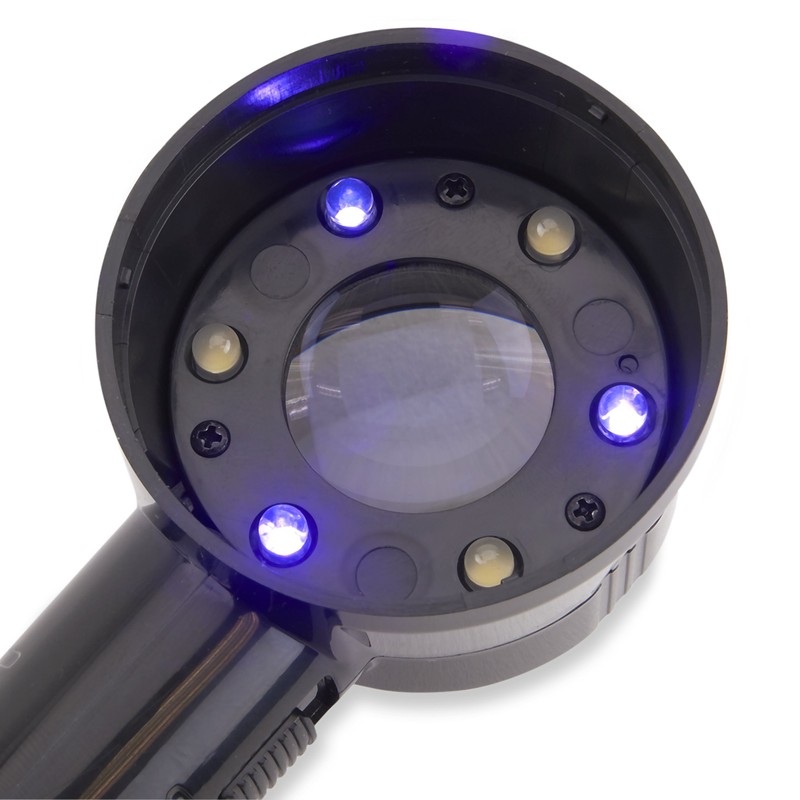 Carson PRO Series MeasureLoupe 11.5x LED and UV Lighted Focusable