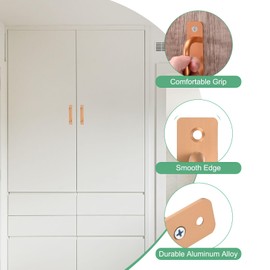 M METERXITY 2-Pack Barn Door Handles, 5Inch/128mm Hole Center Aluminium Alloy Gate Handle with Mounting Screws for Bathroom/Wardrobe/Closet/Kitchen, Sliding Door Handle with Plate [Gold]