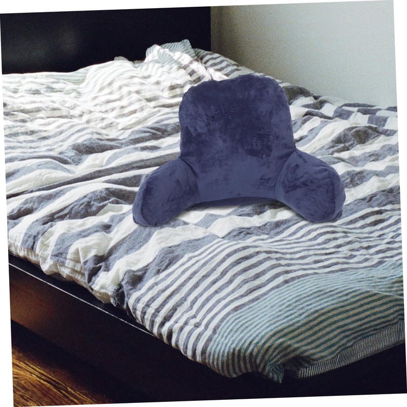 Alipis Luxury Bed Pillow Backrest Soft Velvet Pillow for Reading