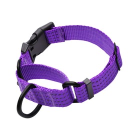 LUCKYDC Martingale Collar for Training Dogs. Adjustable Reflective Dog Collars with Buckle- Prevents Slipping Out, for Medium Large XL Dogs. Helps with Strong pullers(S, Purple)