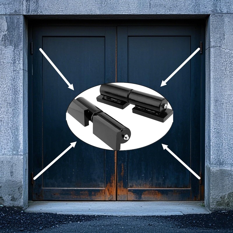 SINJEUN 3 Pair 5 Inches Gate Hinge, Heavy Duty Barrel