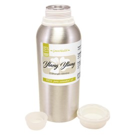Ylang Ylang Essential Oil – 8 fl oz (237 ml) Aluminum Bottle w/Plug Cap – 100% Pure Essential Oil – GreenHealth