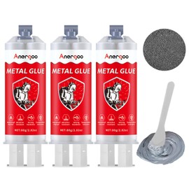 Strong Foundry Glue Metal Glue 2.82oz Super Glue Metal to Metals Adhesive for Liquid Weld, Cold Weld, Exhaust Repair kit, Weld Stainless Steel, Iron, Aluminum, Plastic