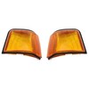 HECASA Amber Marker Lights Lens Compatible with 1987-1988 Oldsmobile Cutlass