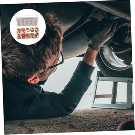 TEHAUX 200pcs Copper Sealing Washers Flat Gaskets for Electrical Connections High Conductivity Corrosion Resistant Easy Installation for Sump Plugs and Hydraulic Fittings