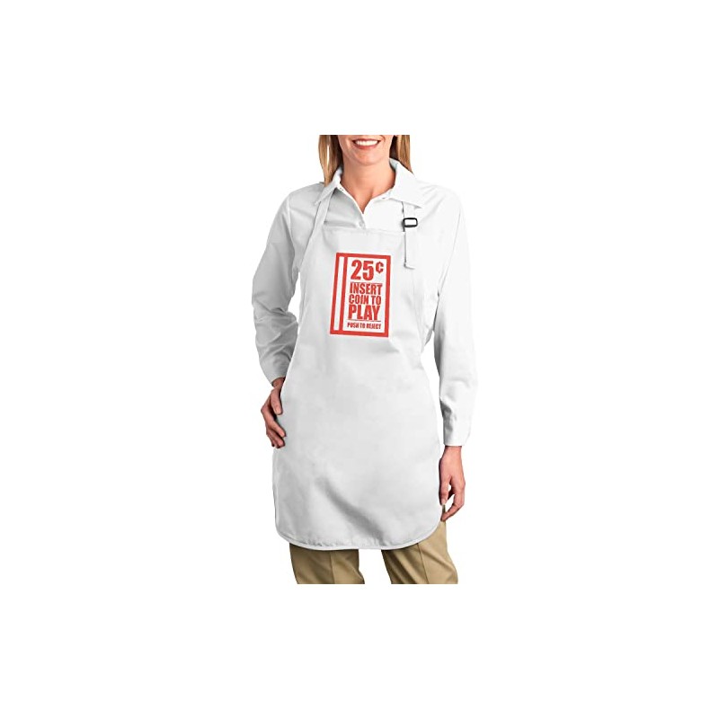 Fabulous Premium Kitchen Apron White Insert Coin to Play Video