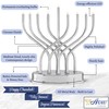 Traditional Hanukkah Electric Menorah Low Voltage Hanukkiah with LED Bulbs