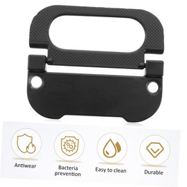 Operitacx 5 Stück Schranktürgriff Tür Ziehen Griffe Für Schränke Teil Schränke Handles Eingebettet Schubladengriffe Weiß Beschläge Für Schiebetüren Runden Zuglasche Black Aluminiumlegierung