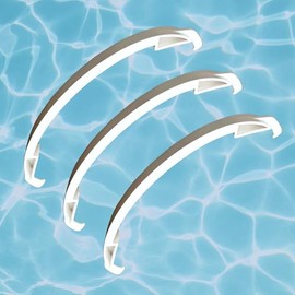MAIN DRAIN CLIP-ON - 2 D1, Large - Easy Install Clips to Prevent a Automatic Pool Cleaner or Robotic Pool Cleaner from Getting Stuck on The Pool Main Drain, (2, White)