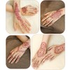 9 Sheets Brown Temporary Tattoo Kit, Waterproof Tattoo Stickers for