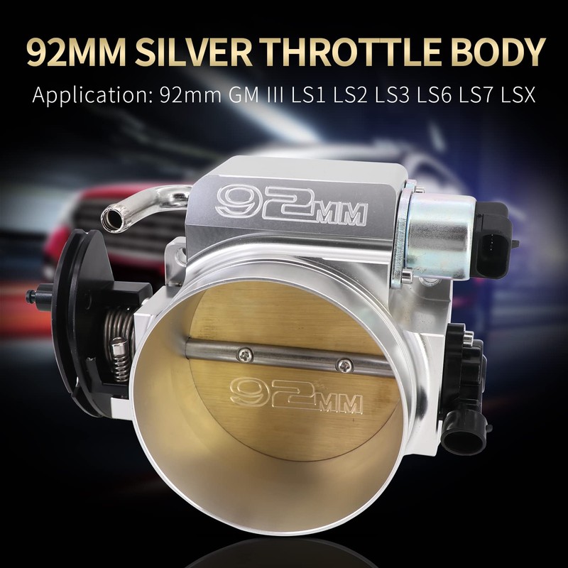 Tektall 92mm Aluminum Throttle Body with Throttle Position Sensors TPS