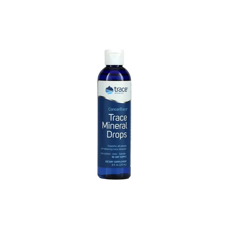 Trace Minerals ConcenTrace Gotas Minerales Magnesio Potasio Sin Sabor 237ml