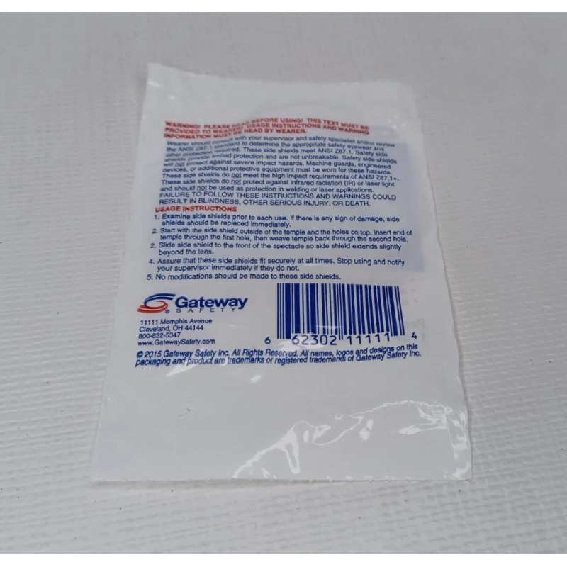 Gateway 1 Pair Gateway AT1 Side Shields Clear Slip On