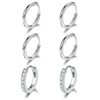 Sterling Silver Small Hoop Earring- 3 Pair Silver Hoop Earrings
