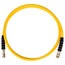 10ft High Pressure Hydraulic Hose, 3/8" Thread Hydraulic Hose Assembly, 10000 psi Hydraulic Pressure Test Hose, Yellow, Length 10ft