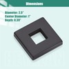 Heyalan Shower Arm Flange Plate, 1pc Modern Shower Escutcheon Cover