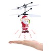 Simulus Flying Santa Claus, Self-Flying Helicopter Santa with Colourful LED