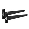 XFORT® 2 Pack 300 mm T-Hinge Black Japanned, Metal Tee