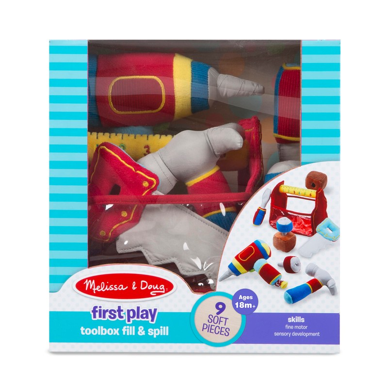 Melissa & Doug Toolbox Fill and Spill Toddler Toy With