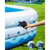 Inflatable Pool for Adults – 130" x 72" x 22"