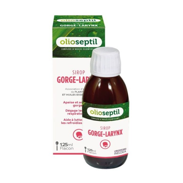 Olioseptil Sirop Gorge - Larynx - complexe d'huiles essentielles 125 ml