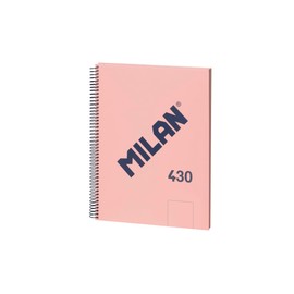 MILAN® A4 Hardcover Spiral Notebook 80 Sheets 95gsm 430 Since 1918 Collection Pink