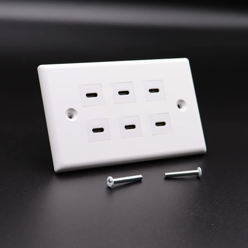 MOTONG 6Ports USB Type C Wall Power Charger Charing Outlet