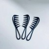 Men's Hair Styling Wide Spacing Ax Comb Set of 3 / 남자 헤어 스타일링 넓은 간격 도끼 빗 3개 세트
