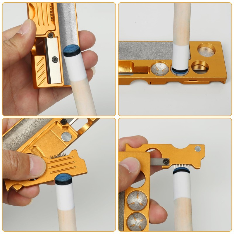 Vefungyan Pool Cue Tips Replacing Kit: Aluminum 11 in1 Billiards