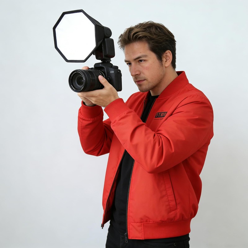 YicDofu 20cm/7.8" Octagonal Flash Diffuser Softbox for Speedlight