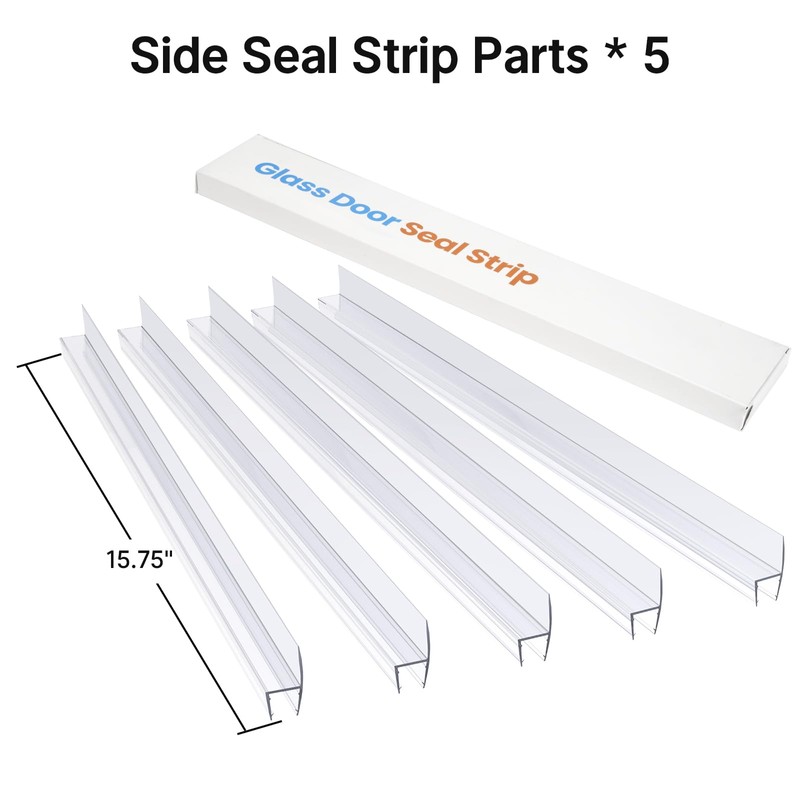 AmazerBath Side Seal Strip Shower Installation Kit for Shower Door